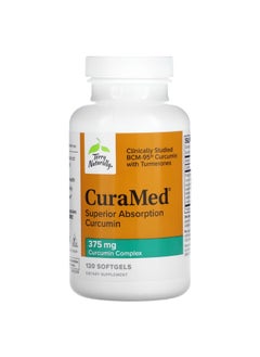 Terry Naturally Terry Naturally, CuraMed, Superior Absorption Curcumin, 375 mg, 120 Softgels  - Image 3