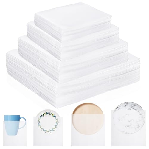 Zubebe 200 Pack Cushion Foam Pouches 4 Sizes Packing Foam Dish Packing Moving Supplies Pouches Cushioning with Fragile Labels14 x 12 In12 x 10 In 10 x 8 In 8 x 6 in - Image 1