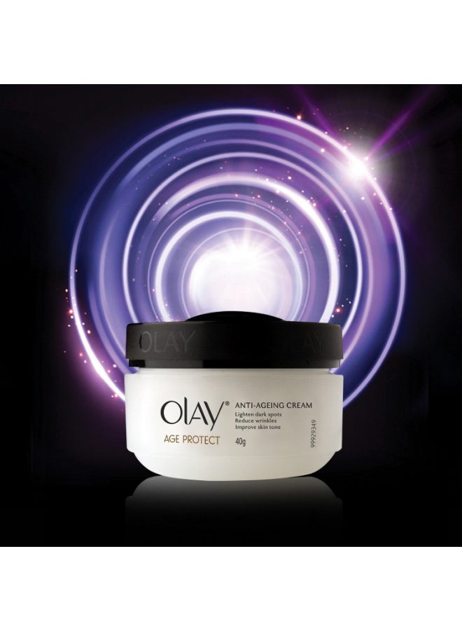 Olay Age Protect |with Salicylic Acid, Aloe Vera Extract, BHA |Stimulates skin's renewal process, gives radiant, younger looking skin |Suitable for Normal, Dry, Oily & Combination skin |40 gm - Image 5