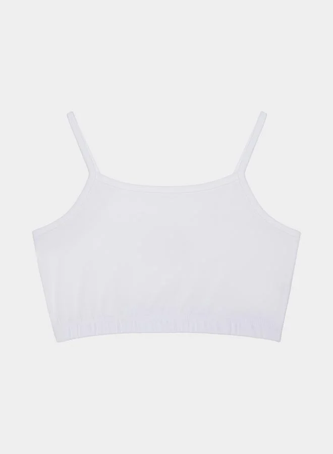 ستايلي Girls Pack of 3 Sports Bra with Elasticated Straps and Waist