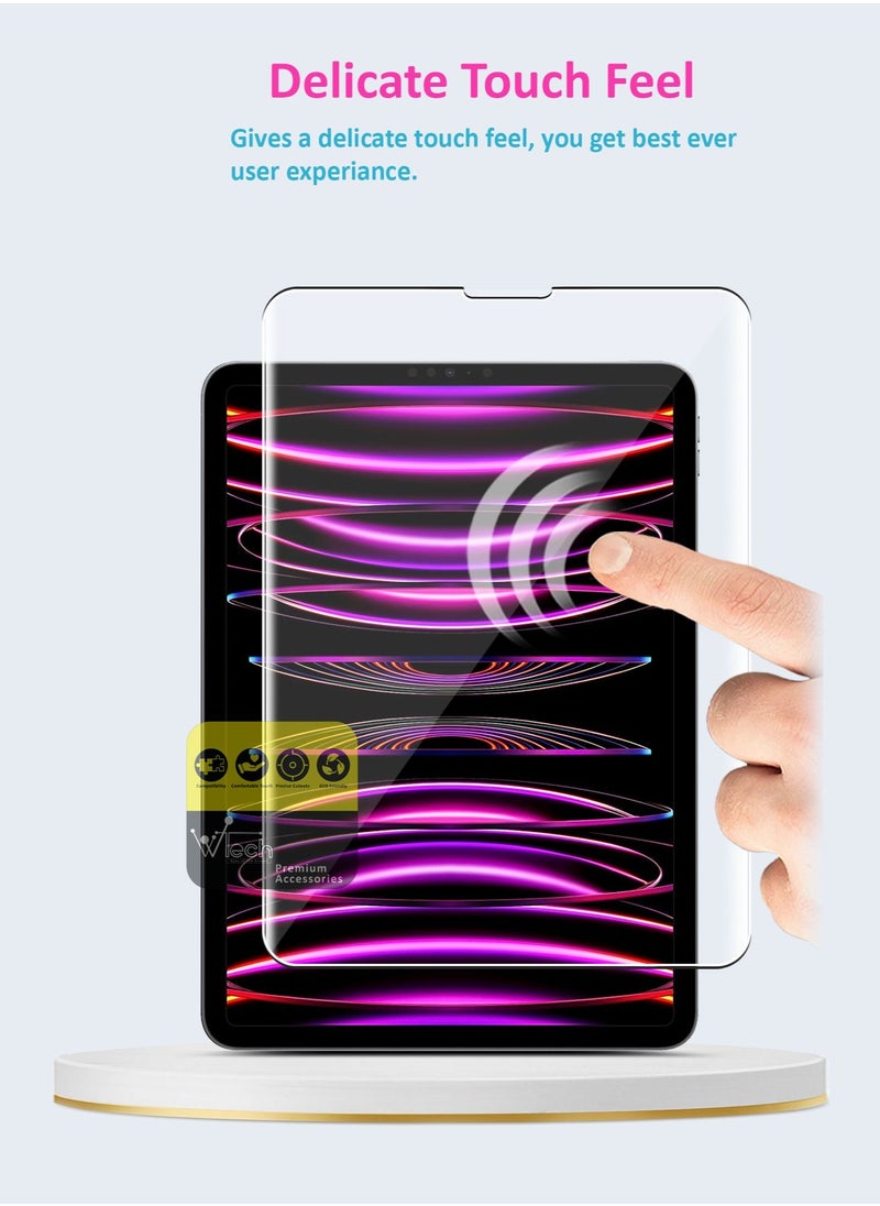 GMAX Pure Vision Series Curved Edges Full Coverage Anti-Reflection HD Tempered Glass Screen Protector For Apple iPad Pro 11 2022 Clear  - Image 3