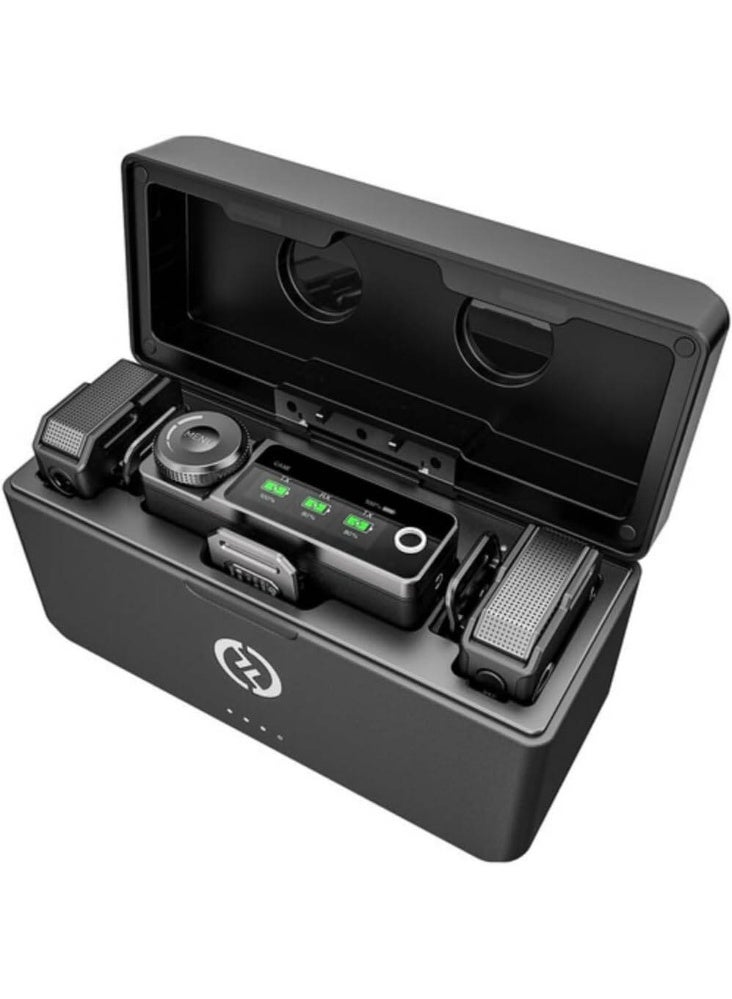 Hollyland LARK MAX Wireless Microphone, ENC Noise Canceling, Studio Audio Quality, 22H Duration, 820ft Range, 8GB Storage Recording Mic, Compatible with DSLR Camera, iPhone, Android and PC, Black - Image 3