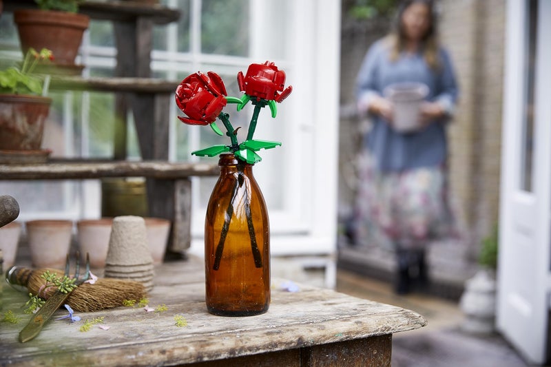 LEGO مجموعة زهور LEGO Creator الصناعية متوافقة مع باقات هدايا عيد الحب  ديكور زهور وإكسسوارات غرف الأطفال والمكاتب للفتيات والفتيان والمراهقين 40460 - Image 4