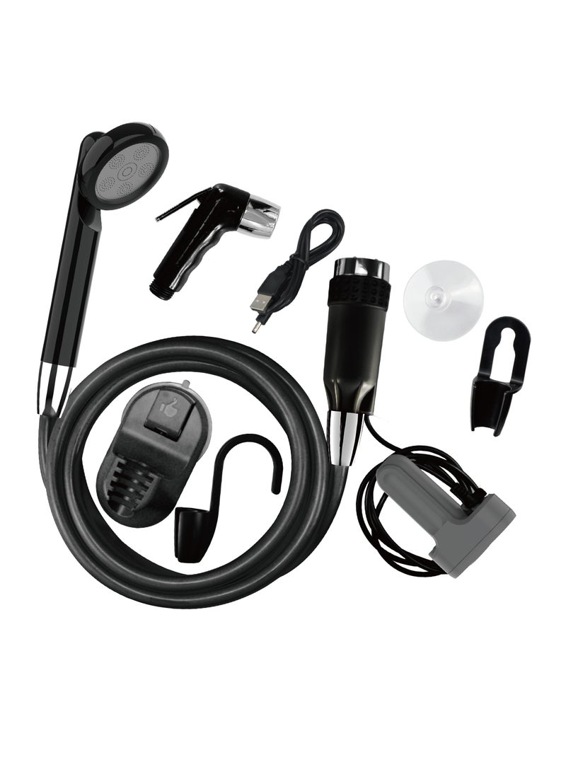 Albawadi Portable Shattaf Electric Bidet Camping Shower Sprayer Pump Kits With Bucket - Image 1