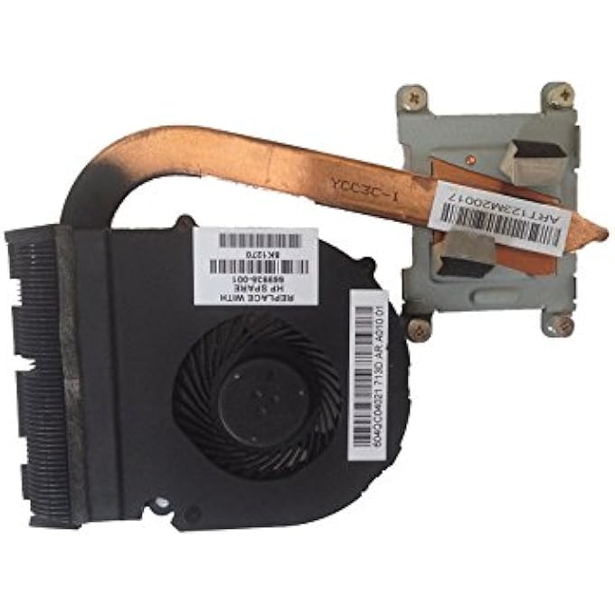 CPU COOLING FAN WITH HEATSINK 669935-001 FOR HP PAVILION DM4-3000 DM4-3100 DM4-3024TX DM4-3025TX DM4-3013CL DM4-3007XX DM4-3050US - Image 2
