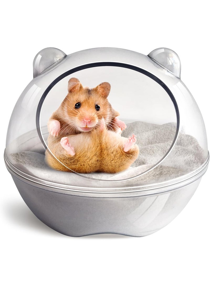 Meetion Hamster Bathtub,Hamster Bathroom,Sand Bath Container,Hamster Toilet and Sandbox Dust Bathtub,Hamster Bed,Sand Bath Box for Hamster Cage Accessories (S 4.4x4.4x3.5 inch) - Image 2