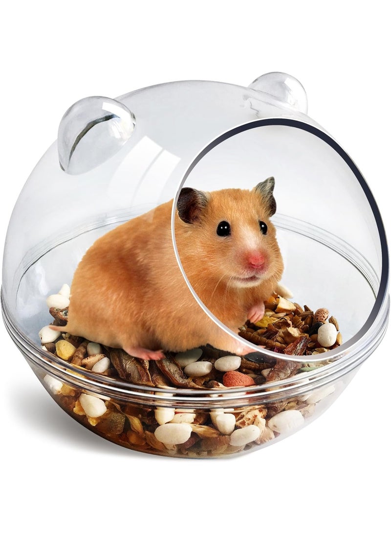 Meetion Hamster Bathtub,Hamster Bathroom,Sand Bath Container,Hamster Toilet and Sandbox Dust Bathtub,Hamster Bed,Sand Bath Box for Hamster Cage Accessories (S 4.4x4.4x3.5 inch) - Image 1