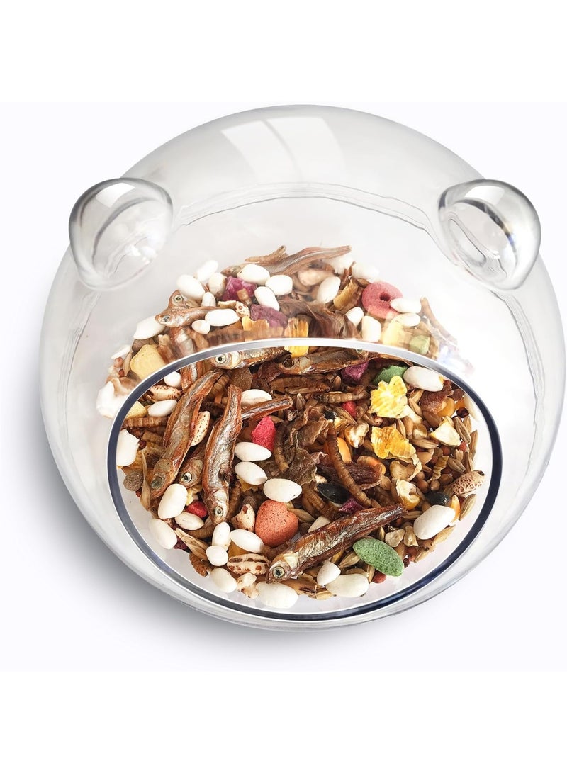 Meetion Hamster Bathtub,Hamster Bathroom,Sand Bath Container,Hamster Toilet and Sandbox Dust Bathtub,Hamster Bed,Sand Bath Box for Hamster Cage Accessories (S 4.4x4.4x3.5 inch) - Image 5