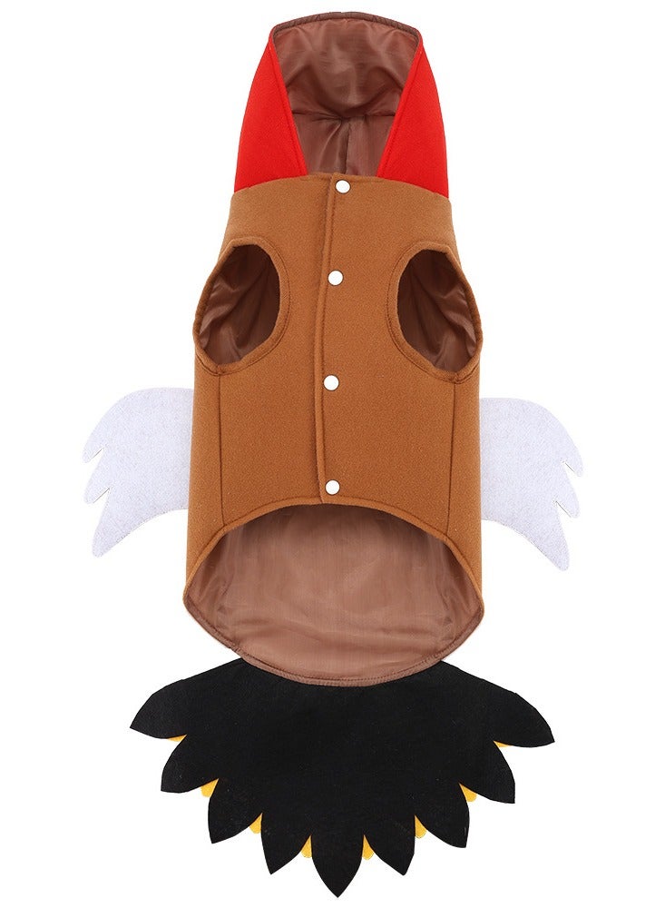 عام ملابس أليفة على شكل ديك رومي، تصميم مبتكر وفكاهي، سهلة الارتداء والخلع، متوفرة بمقاسات متعددة. - Image 3