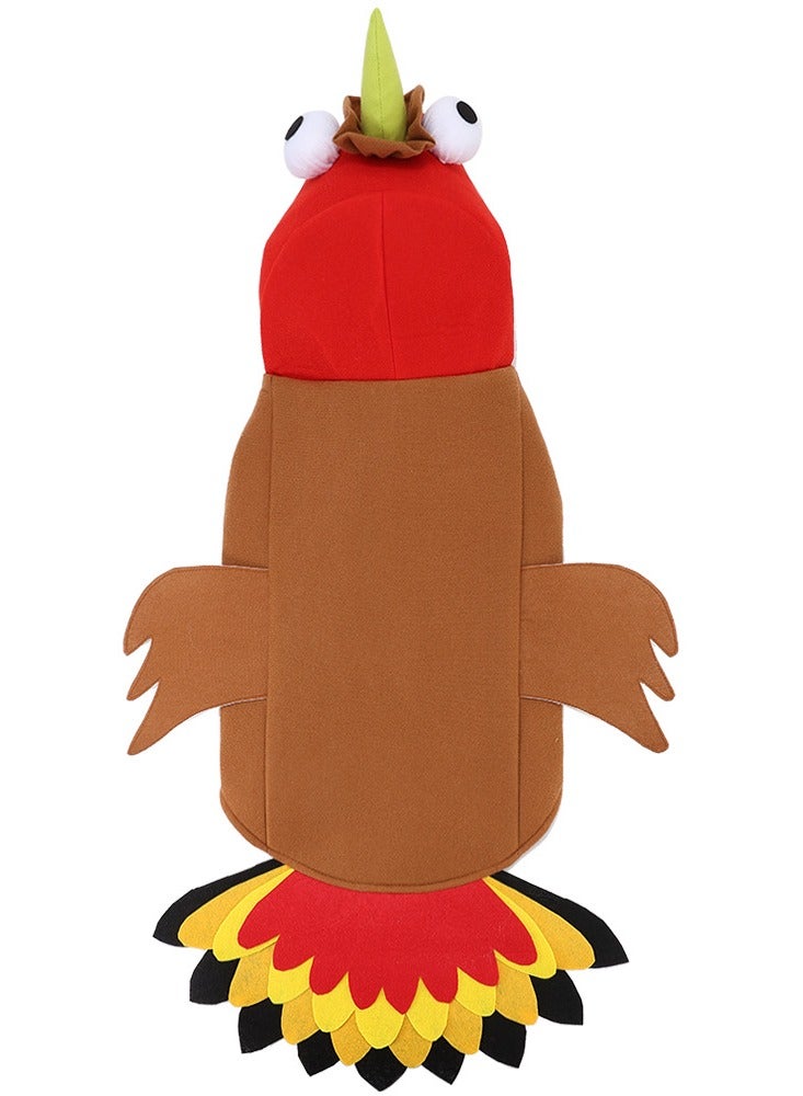 عام ملابس أليفة على شكل ديك رومي، تصميم مبتكر وفكاهي، سهلة الارتداء والخلع، متوفرة بمقاسات متعددة. - Image 4