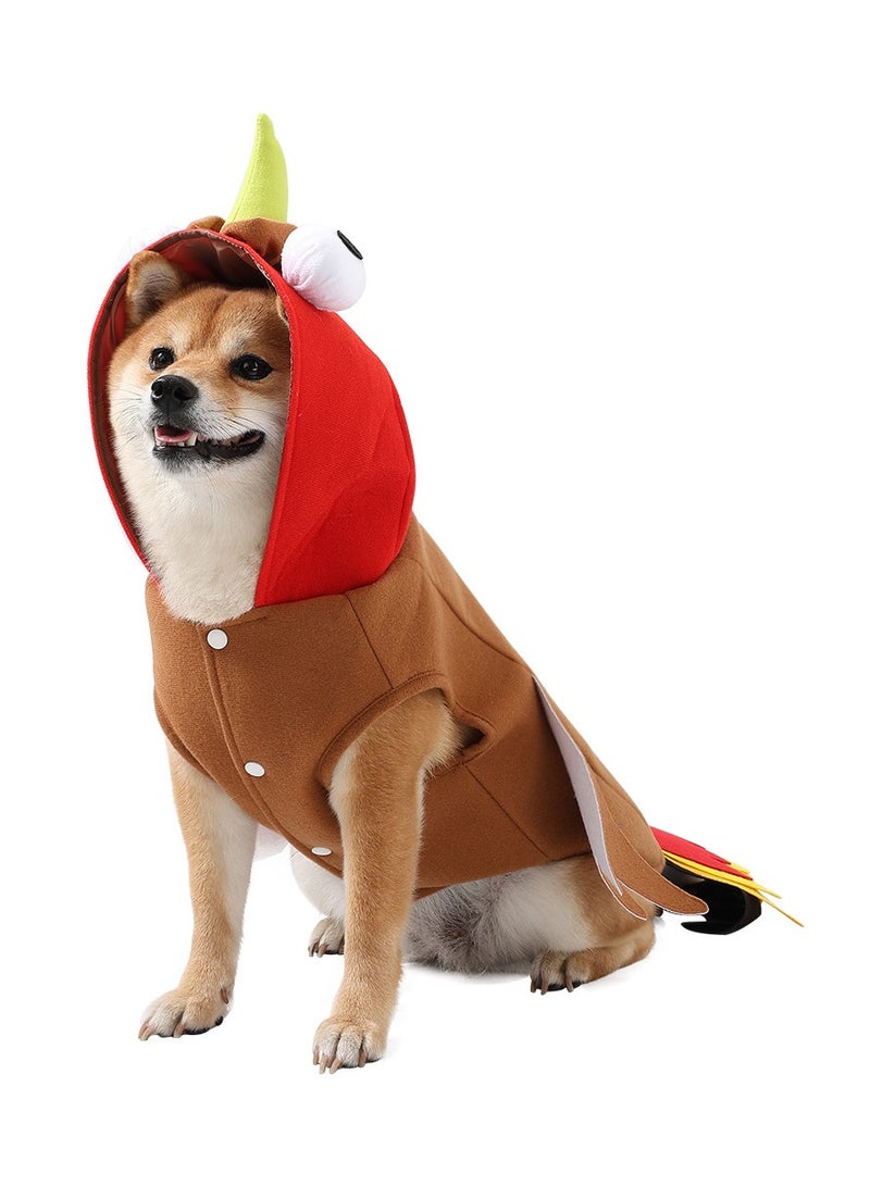 عام ملابس أليفة على شكل ديك رومي، تصميم مبتكر وفكاهي، سهلة الارتداء والخلع، متوفرة بمقاسات متعددة. - Image 1