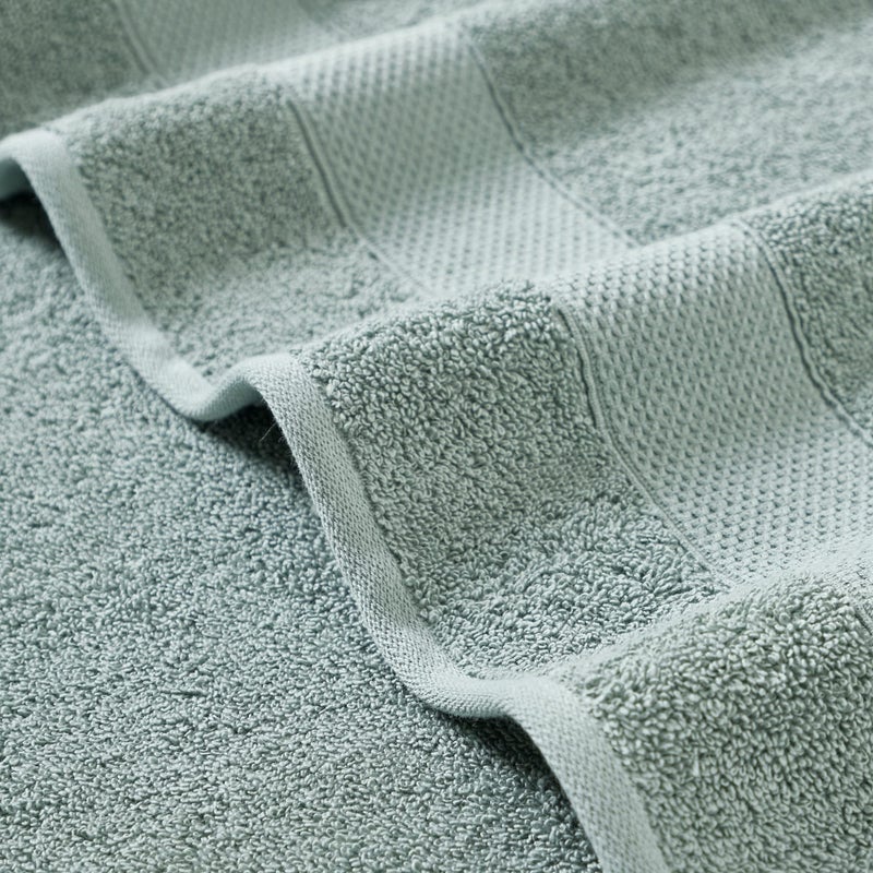 Modern Threads Pax 6-Piece Reversible Yarn Dyed Jacquard Towel Set - Bath Towels, Hand Towels, & Washcloths - Super Absorbent & Quick Dry - 100% Combed Cotton, Ivy - Image 3