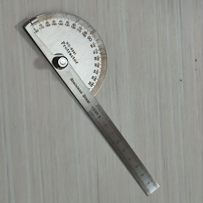 180 Degree Protractor Angle Finder Arm Rotary Measuring Ruler Model 100 - Image 1