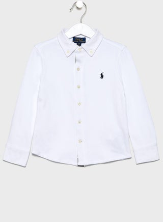 Kids Button Down Logo Shirt - pzsku/Z31F5CA501E738CBE3343Z/45/_/1724135270/9546b89f-9781-4988-a6ab-4d13a67fcd5a