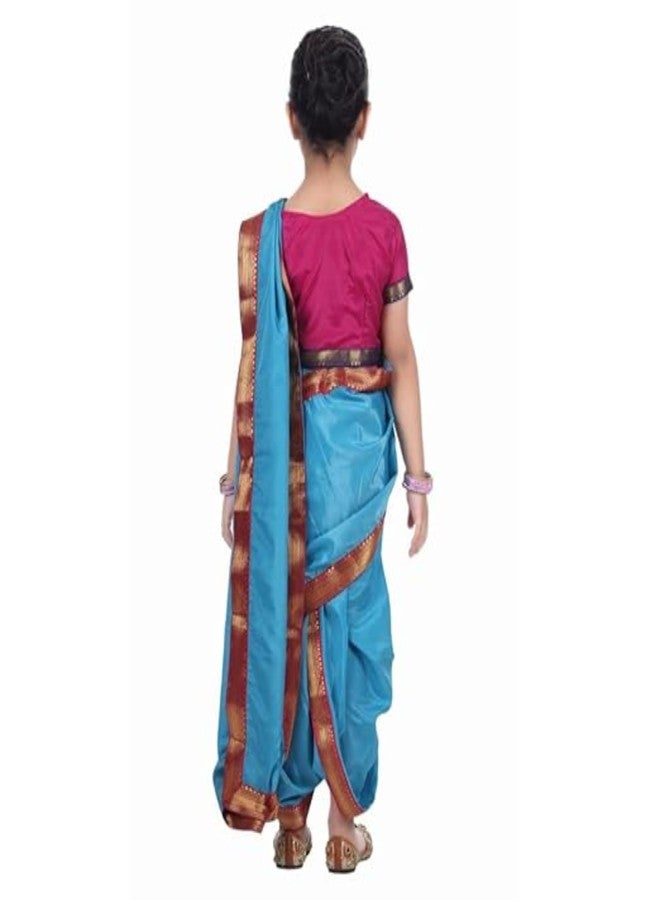 DESI ANDAAZ Rani Laksmi Bai Dress for Girls Kids Costume with Complete Accessories Jhansi Ki Rani Freedom Fighter & National Hero Costume (8-9 Years) - Image 2
