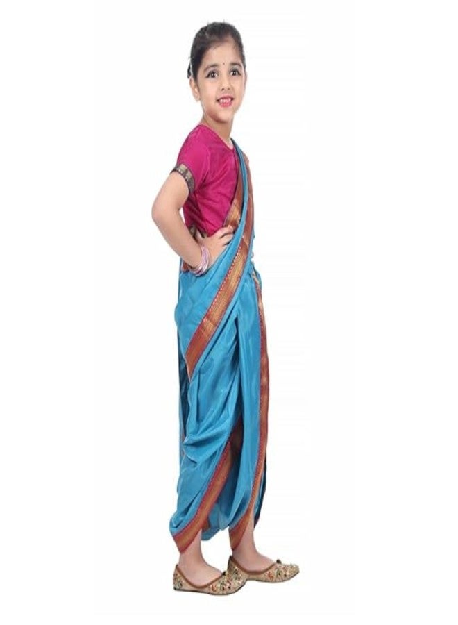 DESI ANDAAZ Rani Laksmi Bai Dress for Girls Kids Costume with Complete Accessories Jhansi Ki Rani Freedom Fighter & National Hero Costume (8-9 Years) - Image 4