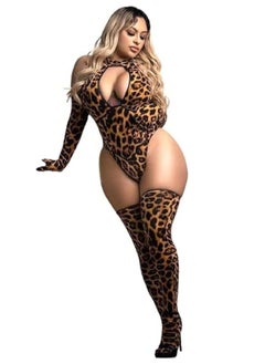 MANIKAN MANIKAN-women's trendy lingerie tiger patterned plus size  - Image 2