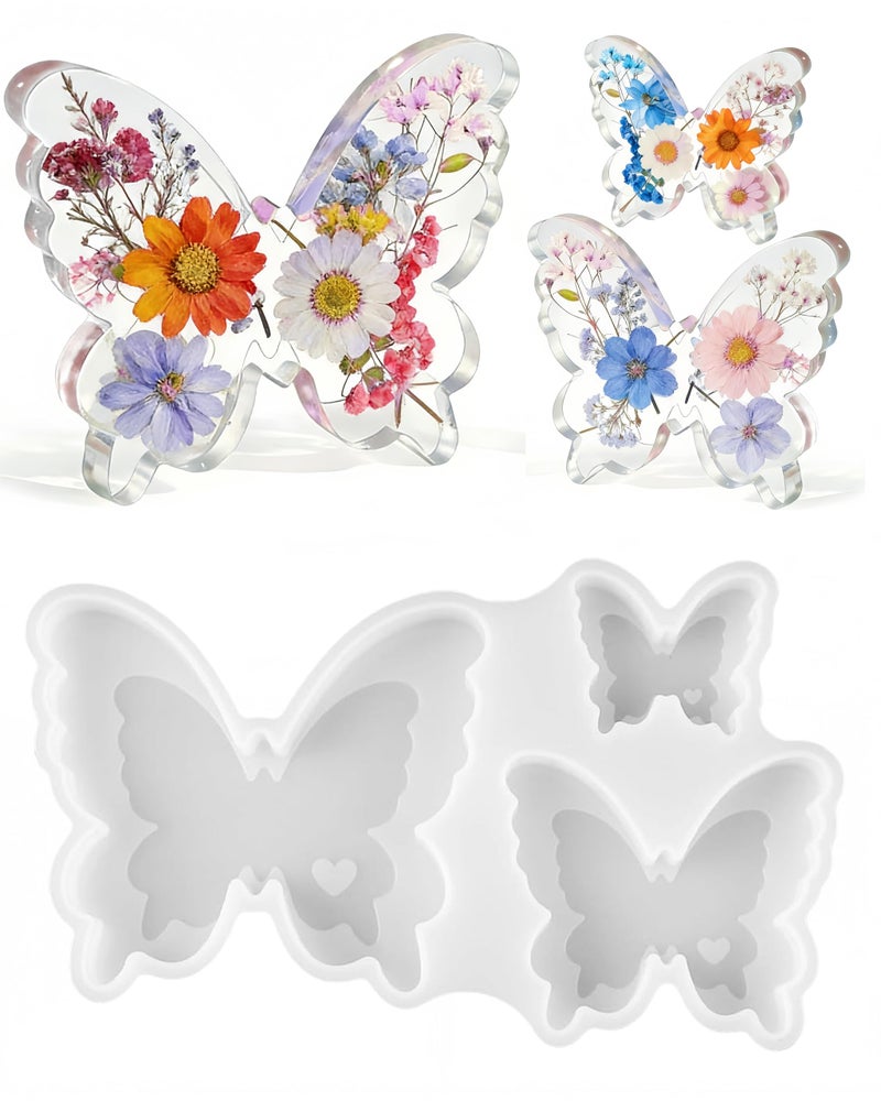 BDYLYS Butterfly Resin Molds, Butterfly Candle Molds Silicone, Flexible Effortless Demoldable Epoxy Molds for Resin Casting, Soap, Candle, Flowers Preservation, Spring Decor & Easter Gifts - Image 1
