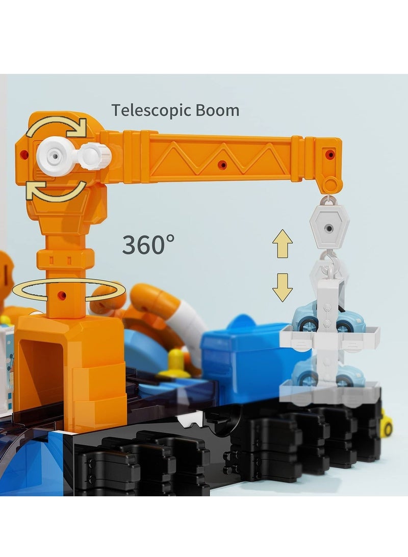 عربست ألعاب سباق السيارات والمغامرات، مركبة لعب مع الصوت والضوء، لعبة مغامرات إنقاذ السيارة، ألعاب حافلة متحولة، أفضل الهدايا للأطفال من سن 3 إلى 8 سنوات من الأولاد والبنات - Image 3