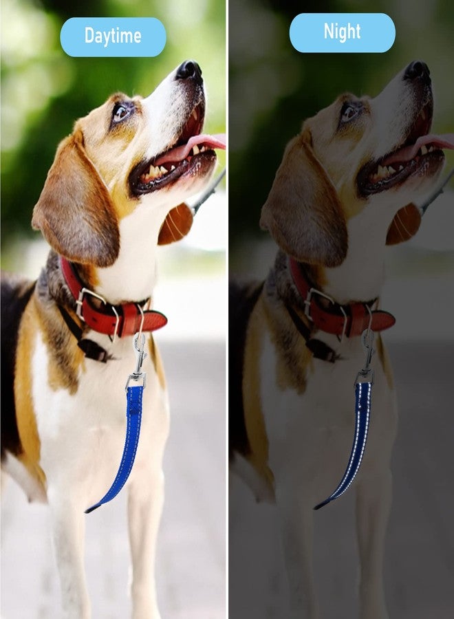 Cobee Reflective Nylon Puppy Collar, Backup Collar, Adjustable Dog Harness Connector, Double Ended Clasp Clip (Red, Blue) - 2 Pcs - Image 2