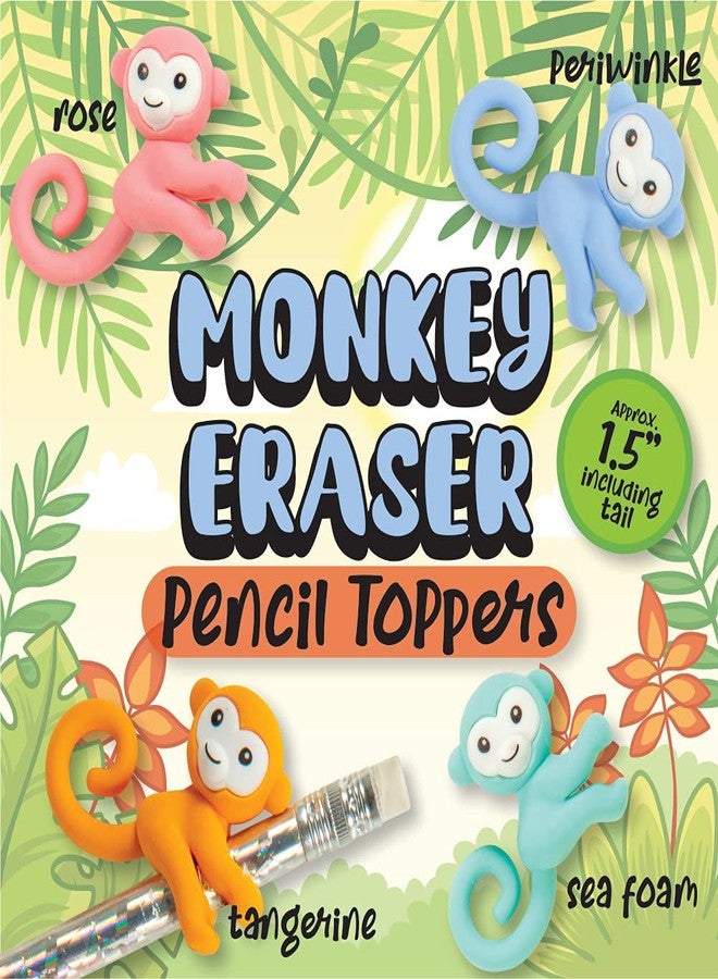 Geddes Raymond Geddes Monkey Pencil Top Erasers (Pack of 24) - Image 4
