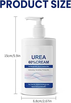 200ml 60 Urea CreamCracked Heel Repair Cream For Feet and HandFoot Cream for Cracked Heels and For Dry And Hard Skin Dry Skinfor FeetMaximum Strength for Hand Foot and Body Care - Image 3