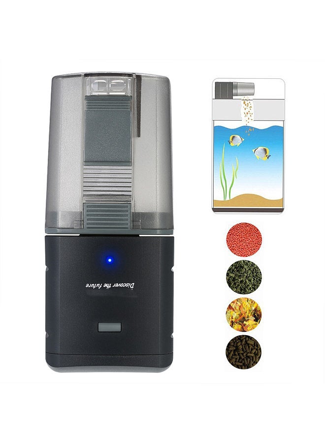 Automatic Fish Feeder Aquarium Tank Feeding Timer Fish Food Dispenser Adjustable Outlet App Control Voice Control Compatible with Alexa