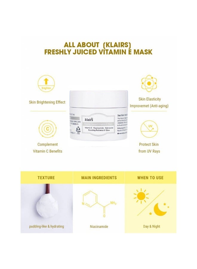 DearKlairs قناع وجه معزز إشراقة فيتامين E الطازج 15 مل - Image 5