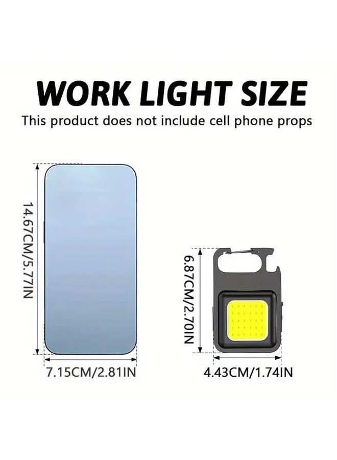 Set of 2 COB USB Rechargeable Work Lights Adjustable Angle Magnetic Hands Free - Image 4