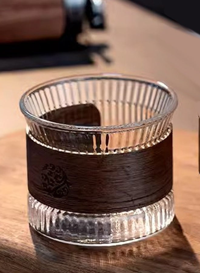 Vertical pattern glass cup summer coffee home insulation water cup - Image 5