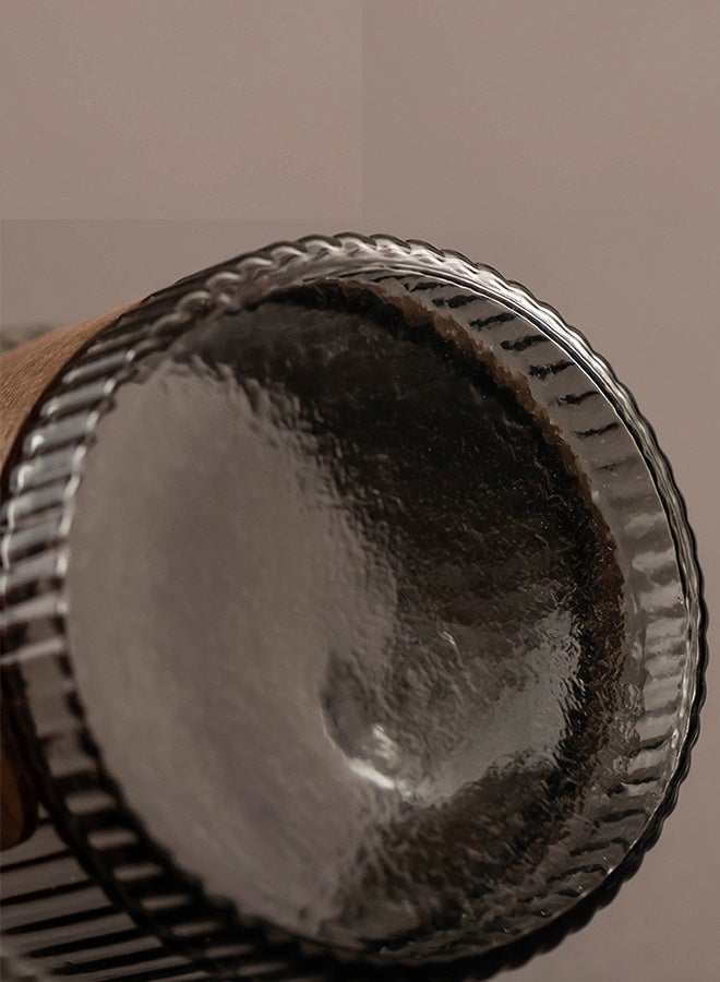Vertical pattern glass cup summer coffee home insulation water cup - Image 4