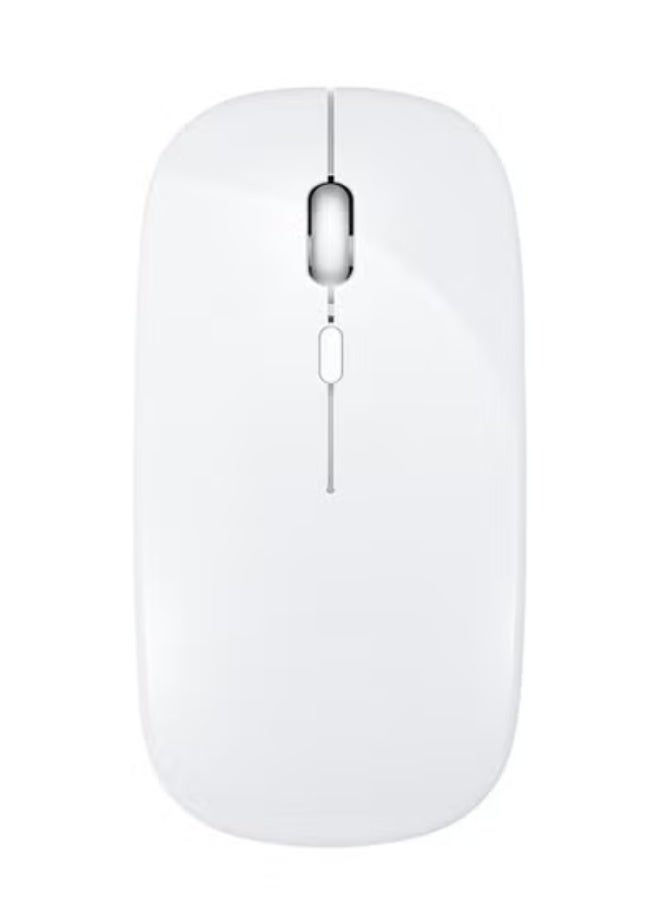 GULFLINK Wireless 2.4G Mouse Ultra-thin Silent Mouse Portable and Sleek Mice Rechargeable Mouse 500 MAH White - Image 1