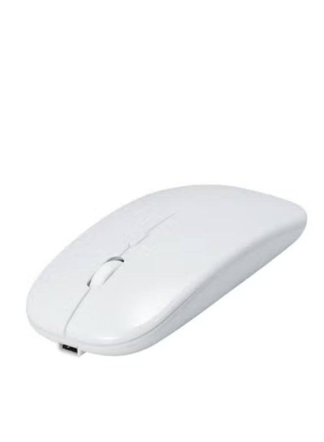 GULFLINK Wireless 2.4G Mouse Ultra-thin Silent Mouse Portable and Sleek Mice Rechargeable Mouse 500 MAH White - Image 2