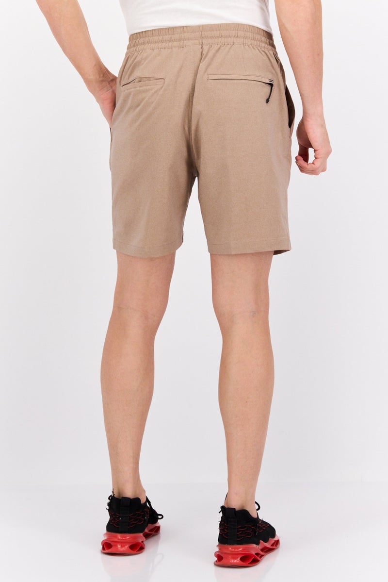 Hurley Men Sportswear Fit 7 Inseam Training Shorts, Brown  - Image 3