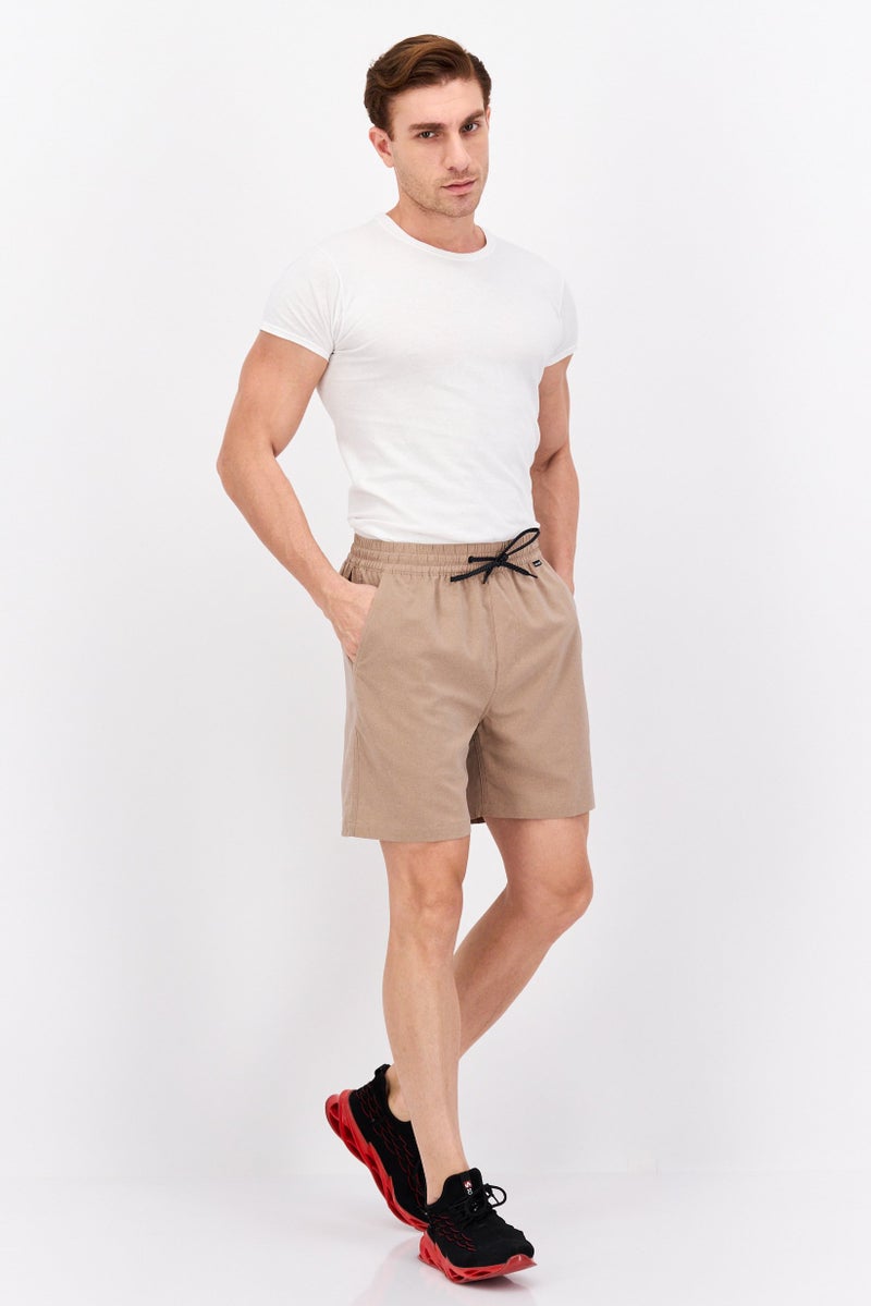 Hurley Men Sportswear Fit 7 Inseam Training Shorts, Brown  - Image 4