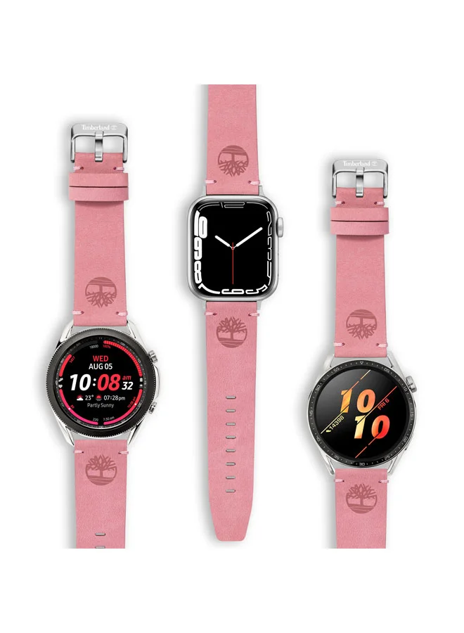 تمبرلاند Universal Replacement Leather Strap For Men And Women Compatible With Apple Watch Series 3-9, SE, Ultra, Ultra 2 (42-44-45-50), Samsung, Huawei Or Quartz Watch With Lug Width Of 22mm