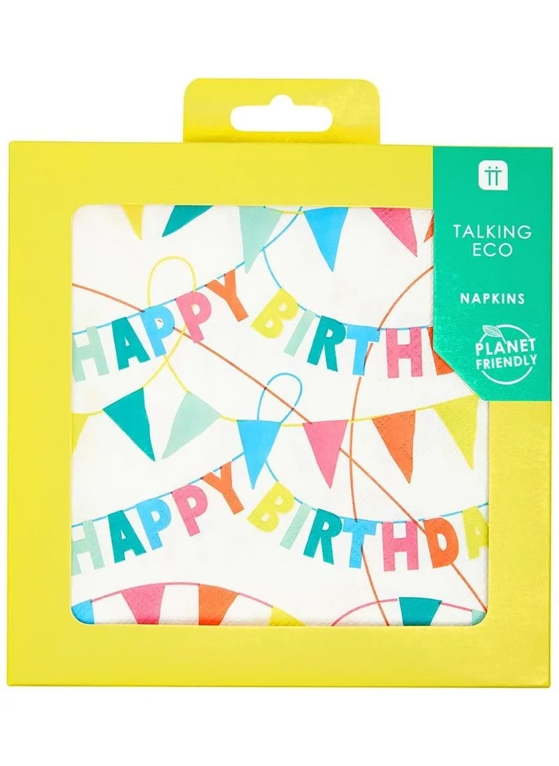 Talking Tables Rainow Happy Birthday Paper Party Napkin