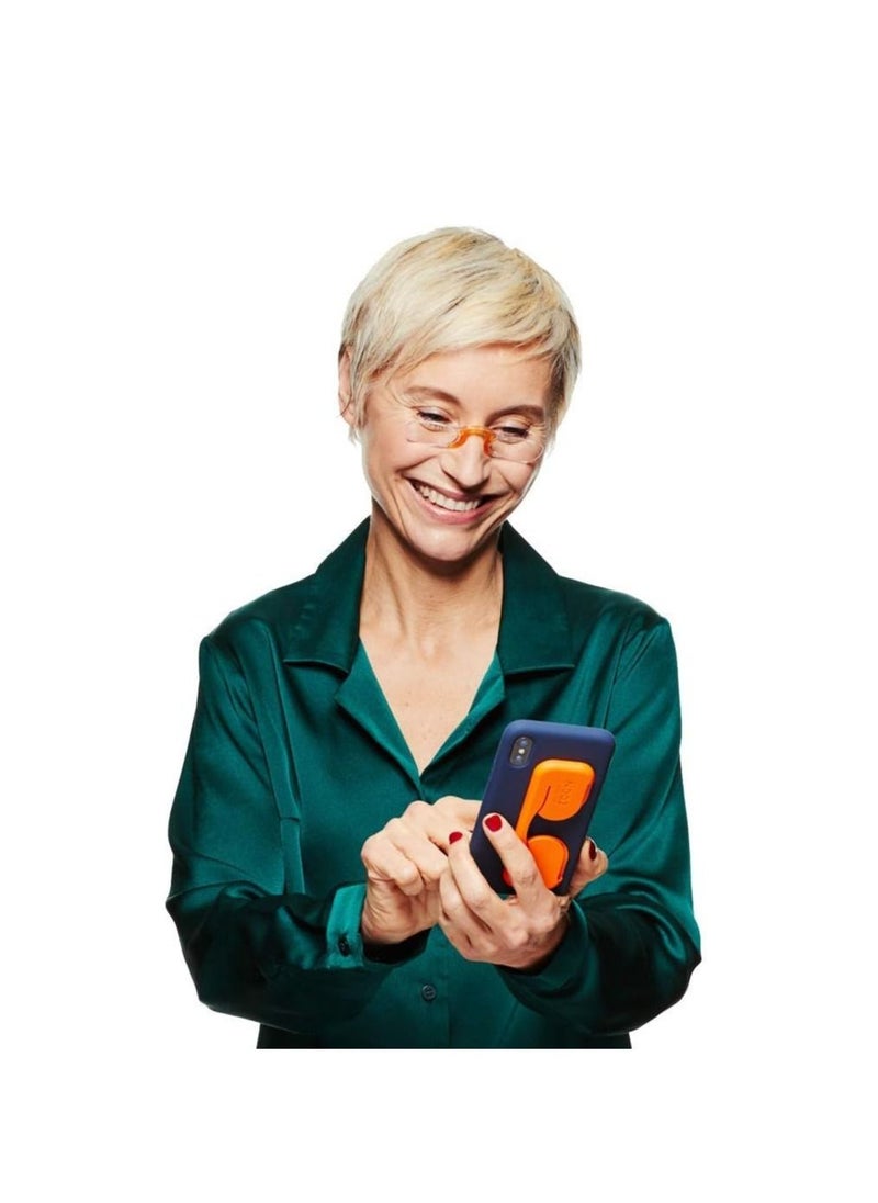 NOOZ - Nooz Smartphone Armless Reading Glasses Extra Slim Case to Stick - Rectangular 6 Colours 5 diopters  Wherever You go - Image 1