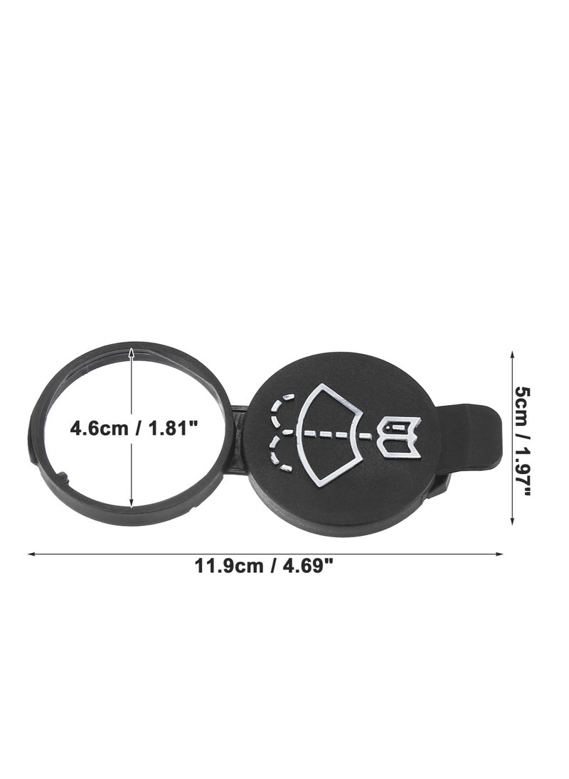 Excefore Windshield Wiper Washer Fluid Reservoir Tank Bottle Cap - Replacement for Chevrolet for Buick LaCrosse for Cadillac CTS - Pack of 1 Black (Exact Fit)  - Image 5