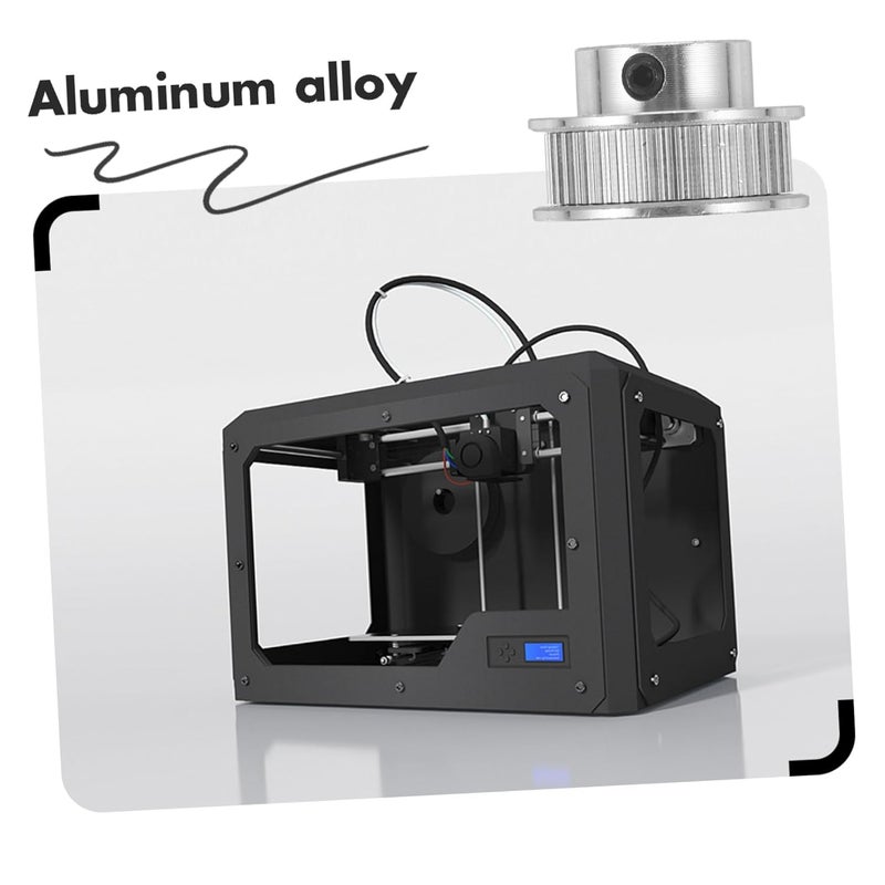 BESTYASH Printer Timing Pulley Teeth Bore Aluminum Alloy Easy Installation Compatible with Printers Smooth Operation for Enhanced Printing - Image 3