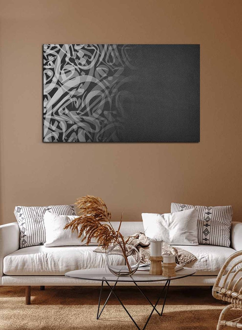 لوحة كانفاس على إطار خشبي، تصميم خط عربي إسلامي - Image 3