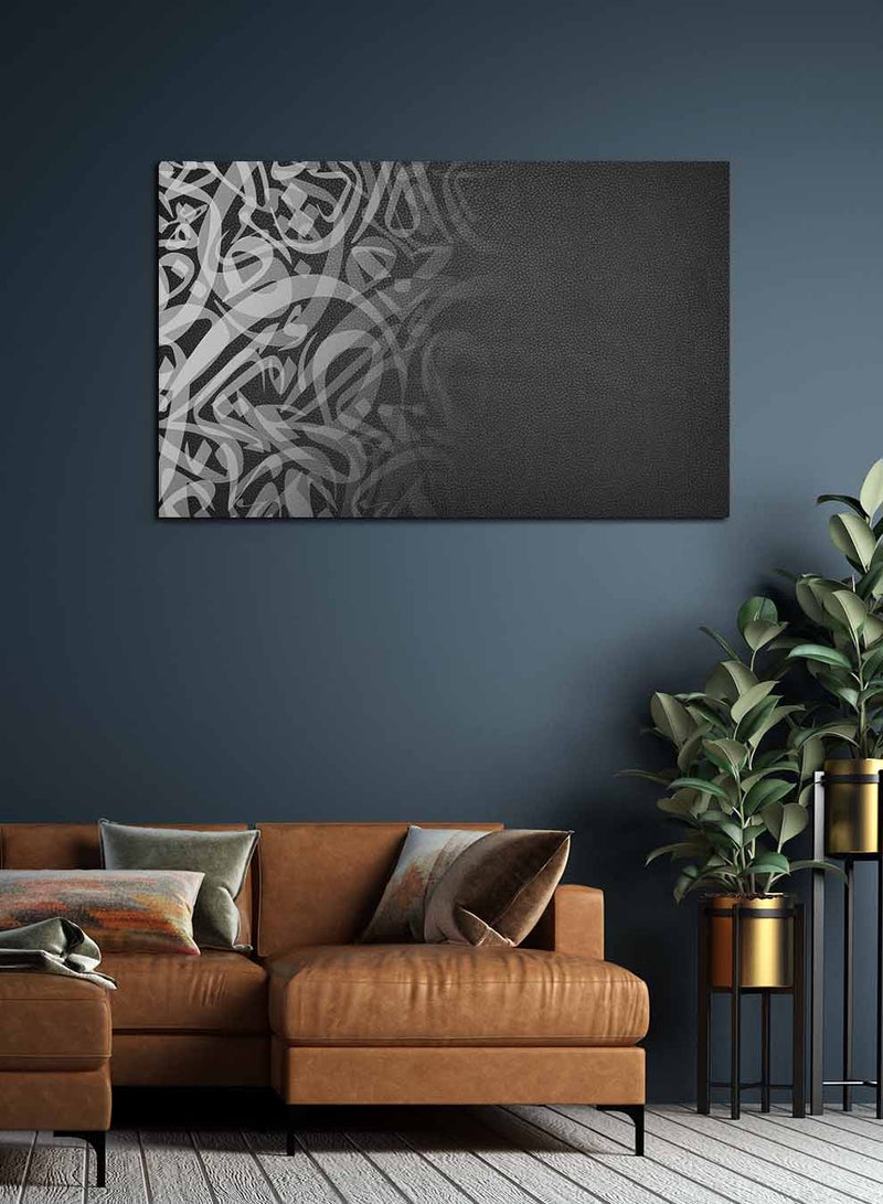لوحة كانفاس على إطار خشبي، تصميم خط عربي إسلامي - Image 2
