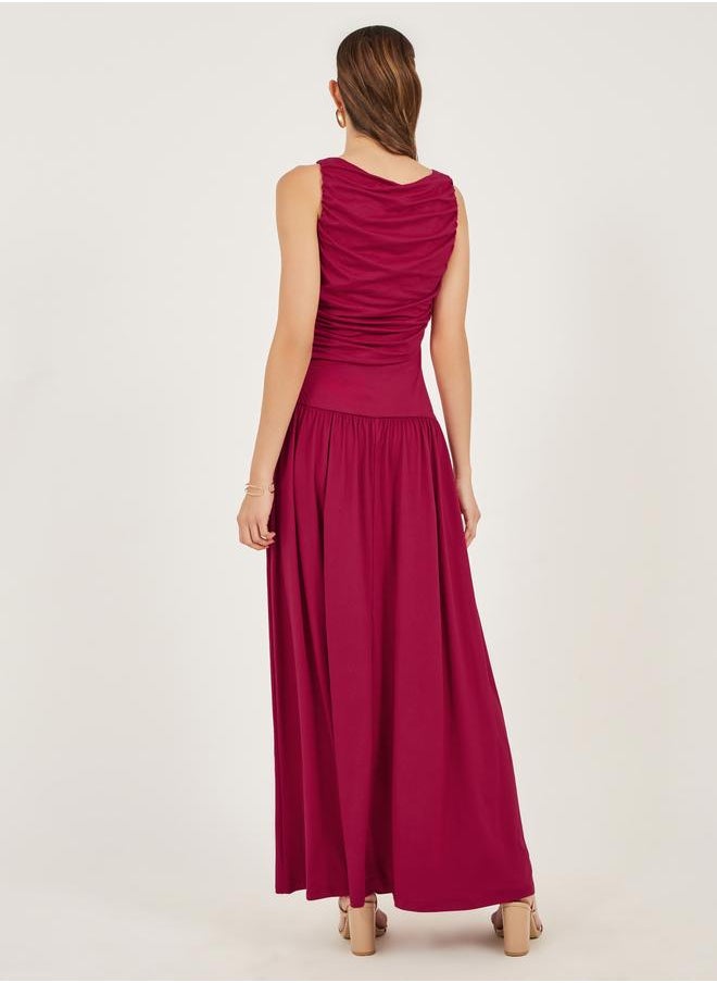 Styli Ruched Maxi Dress  - Image 5