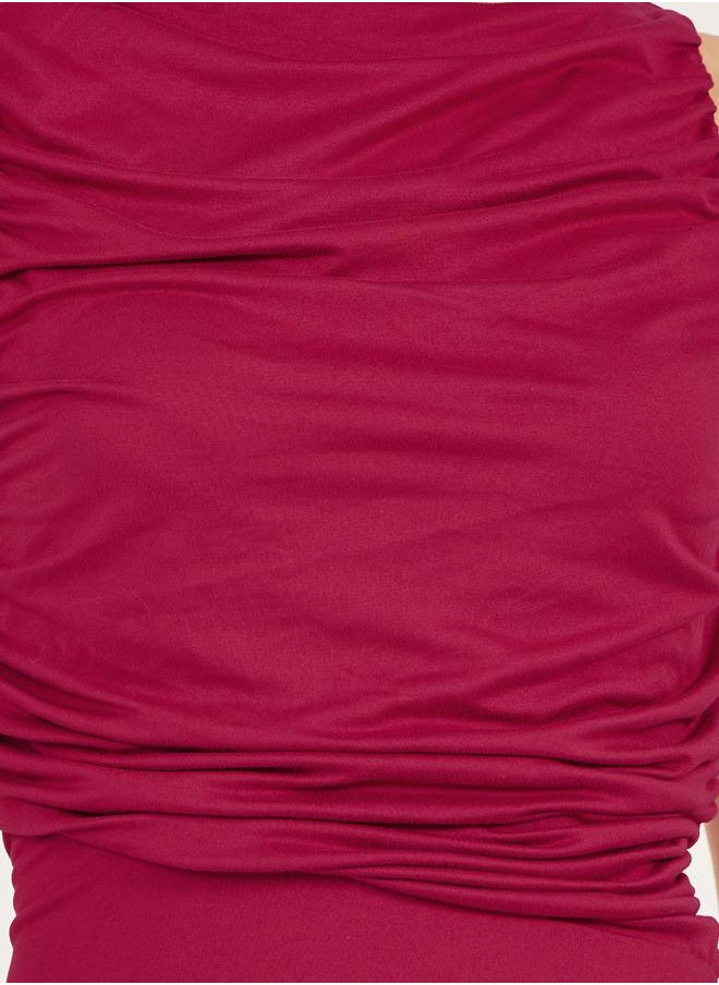 Styli Ruched Maxi Dress  - Image 4