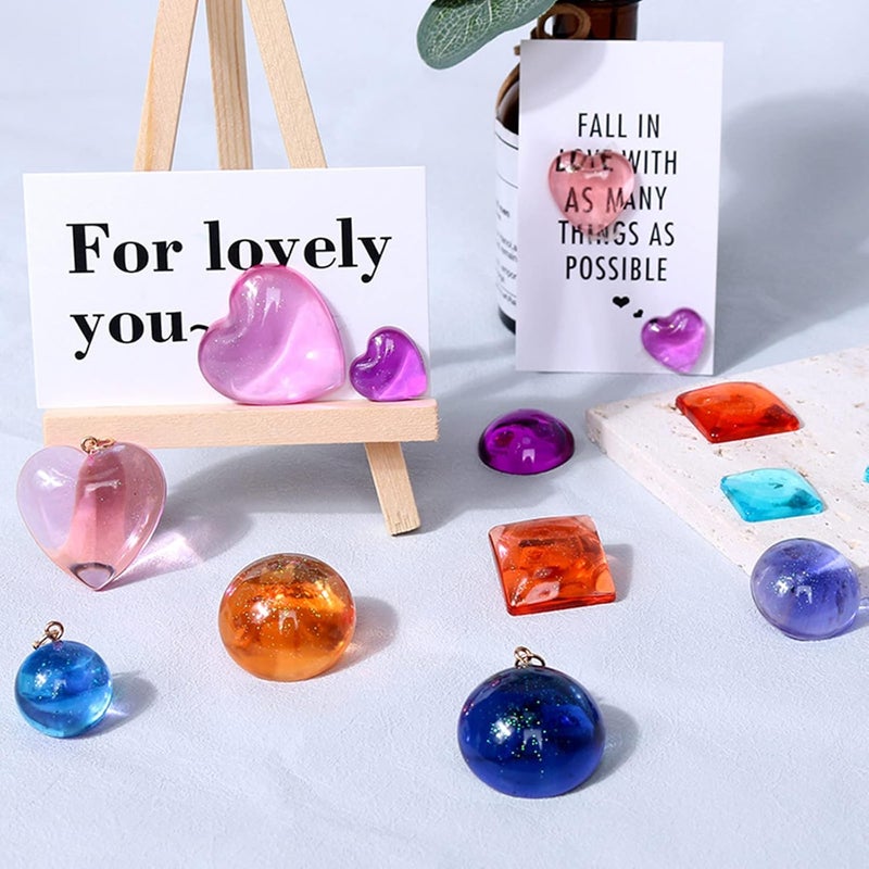 DDlife 2 Pcs Gem Jewelry Casting Mold,Resin Jewelry Casting Molds for Making Earrings Jewelry Making Crafting Projects (Large) - Image 5