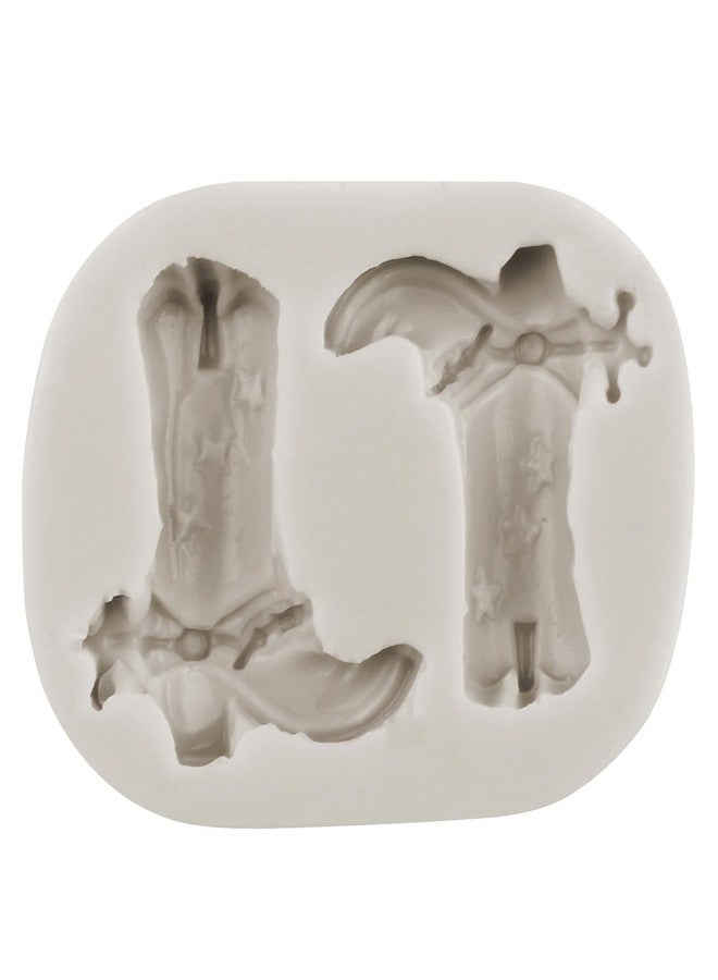 MINFEIDMS Horseshoe Silicone Molds Set of 6: Cowboy Boots, Saddle, Badge, Feather Arrow for Cake Decorating, Fondant, Chocolate, Candy - Image 3