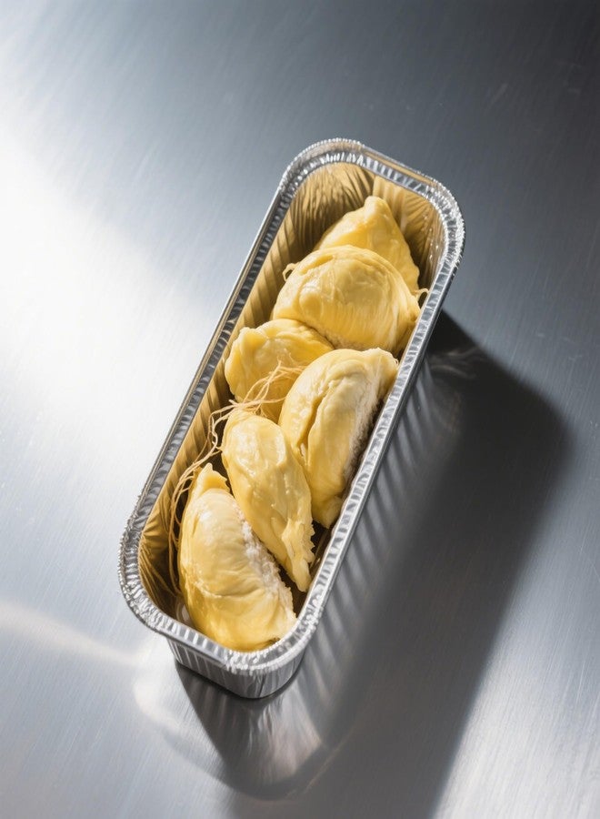 MANCHAP 100 Pack Foil Bread Baking Pans, 8.6 x 4.5 x 2.4 Inch Aluminum Foil Trays Tins for Food Storage, Takeout, Silver - Image 5