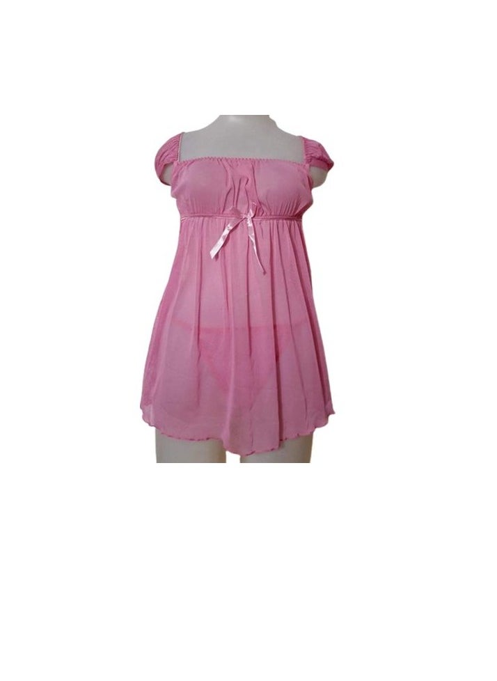 Hanady - Elegant Women's Lingerie - Tull Material - Rose - Image 1