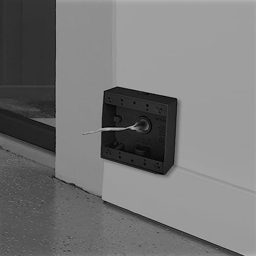 Hubbell TayMac 4.5 x 4.5 Inch 2-Gang Bronze 2-in. Deep Weatherproof Junction Box with Three .5-inch Threaded Holes DB350Z, Outdoor Electrical Box for Outdoor Outlets or Branch Circuit Wiring - Image 2