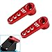 Share Goo ShareGoo 2PCS Metal 25T Servo Horn M3 Threads Steering Arm Server Rocker Compatible with Futaba Savox Power HD HSP Servos Motor 18 110 RC Car TruckRed - Image 3